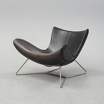 Henrik Pedersen, a leather covered 'Imola' lounge chair for BoConcept.