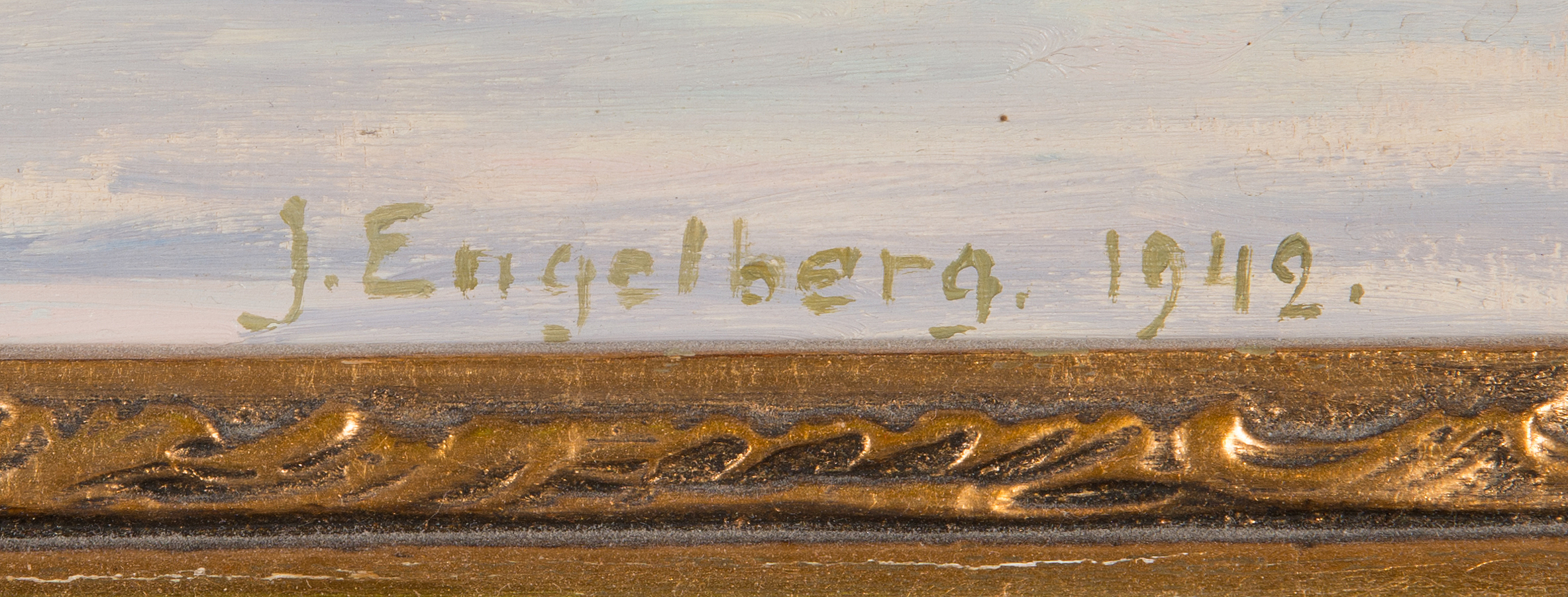 John Engelberg, oil on board, signed and dated 1942. - Bukowskis