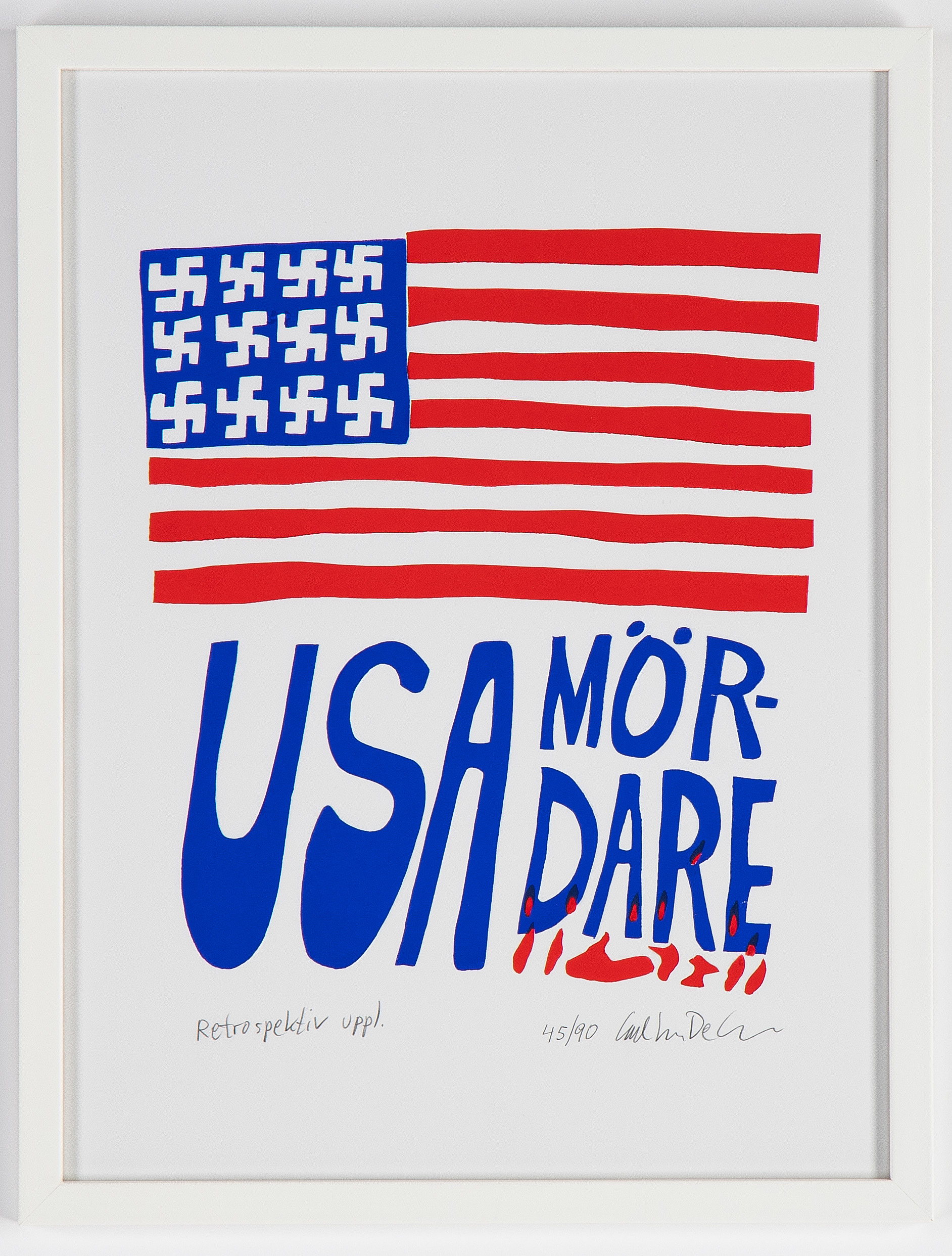 Carl Johan De Geer, lithograph in colours, signed 45/90. - Bukowskis