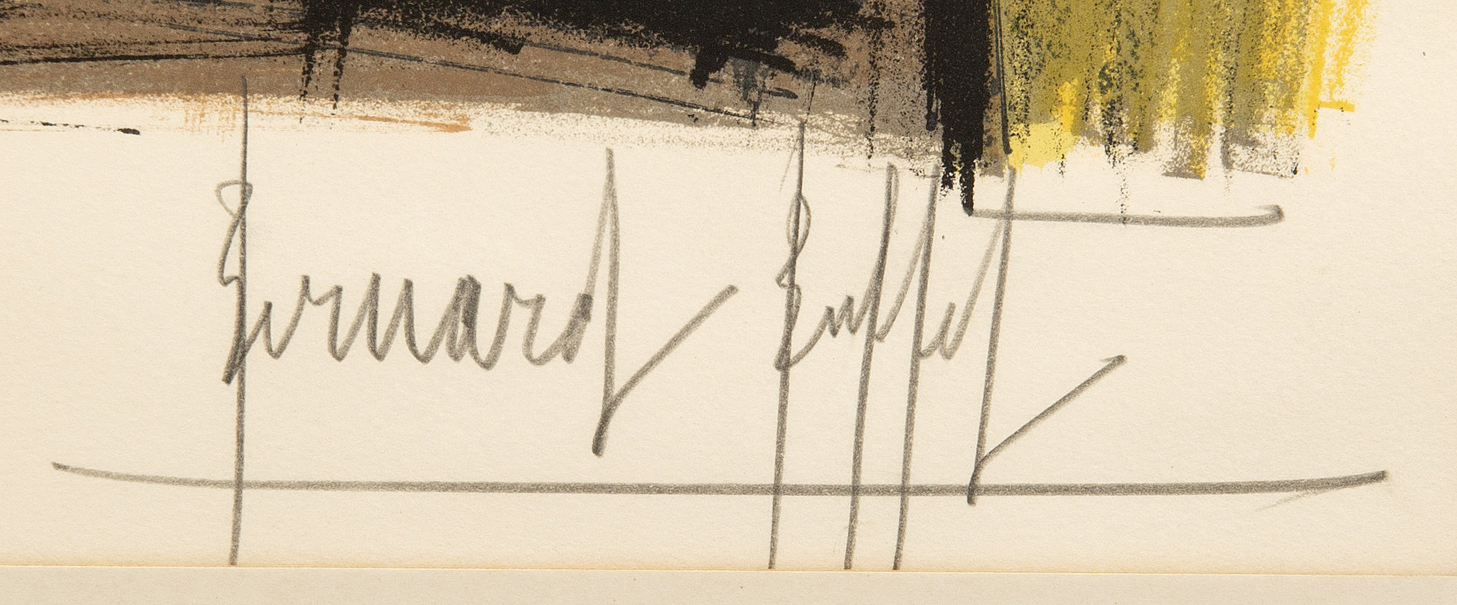 Bernard Buffet, lithograph in colours signed and numbered 26/125. Bukowskis