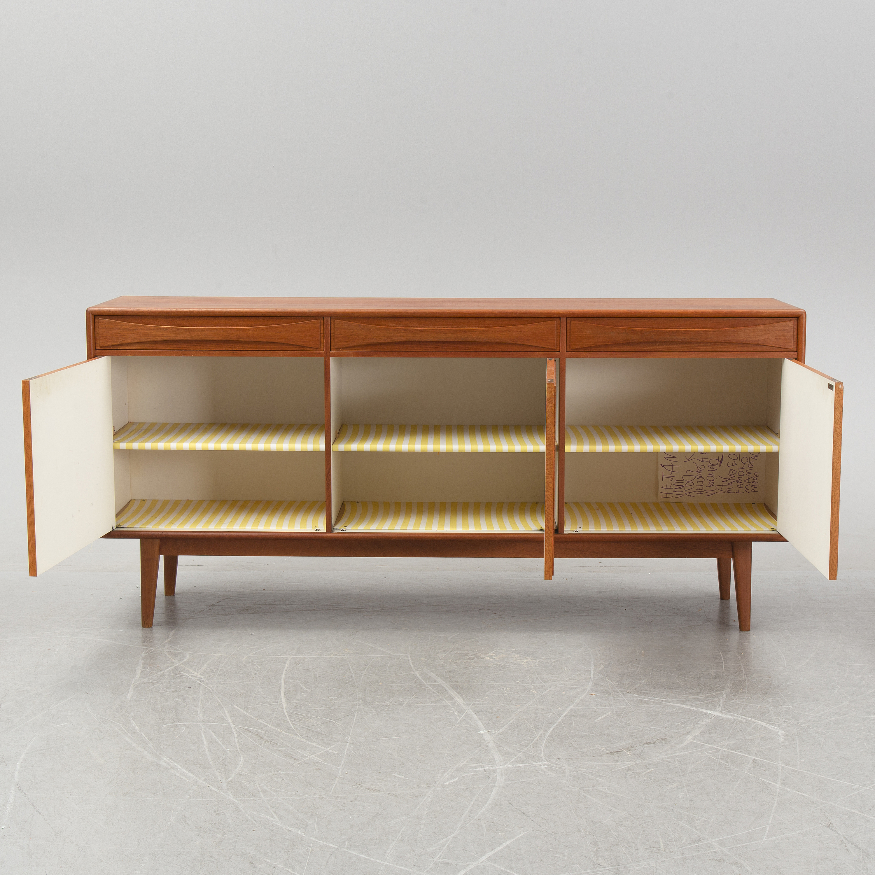 A Scandinavian teak sideboard, 1960s. - Bukowskis