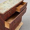 A painted Swedish chest of drawers from Hälsingland, 19th century.