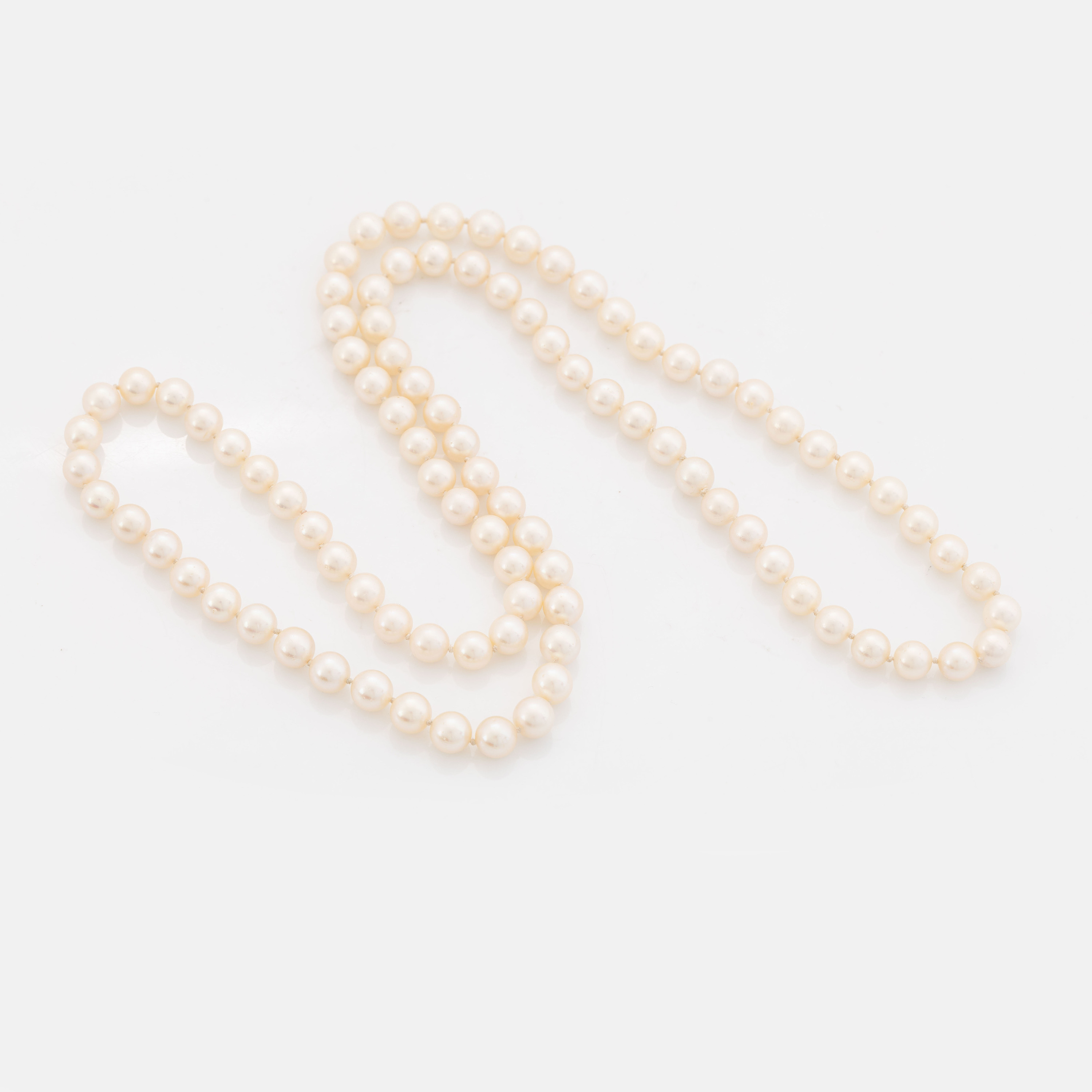 A cultured pearl necklace. - Bukowskis