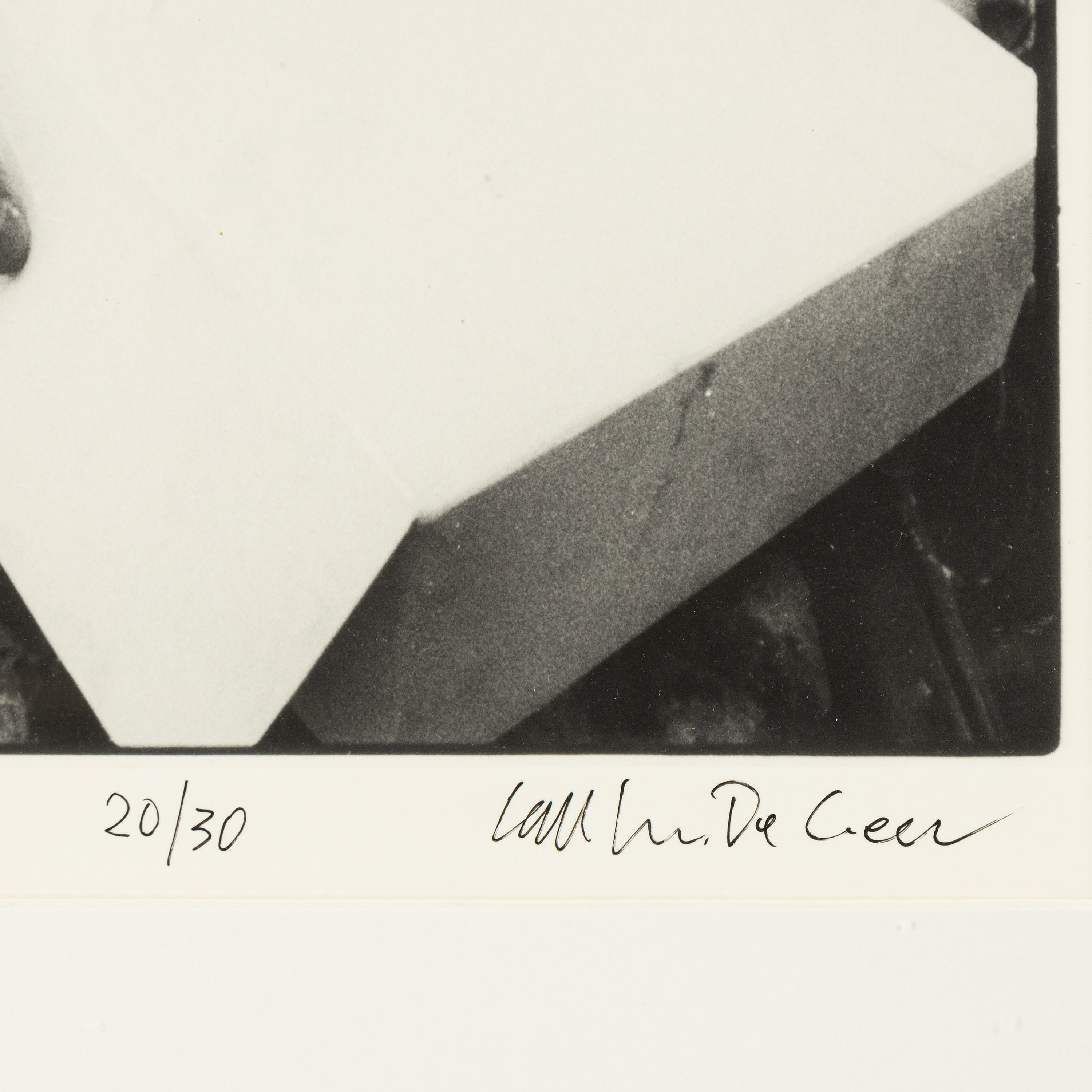 Carl Johan De Geer, foto, signerat 20/30. - Bukowskis