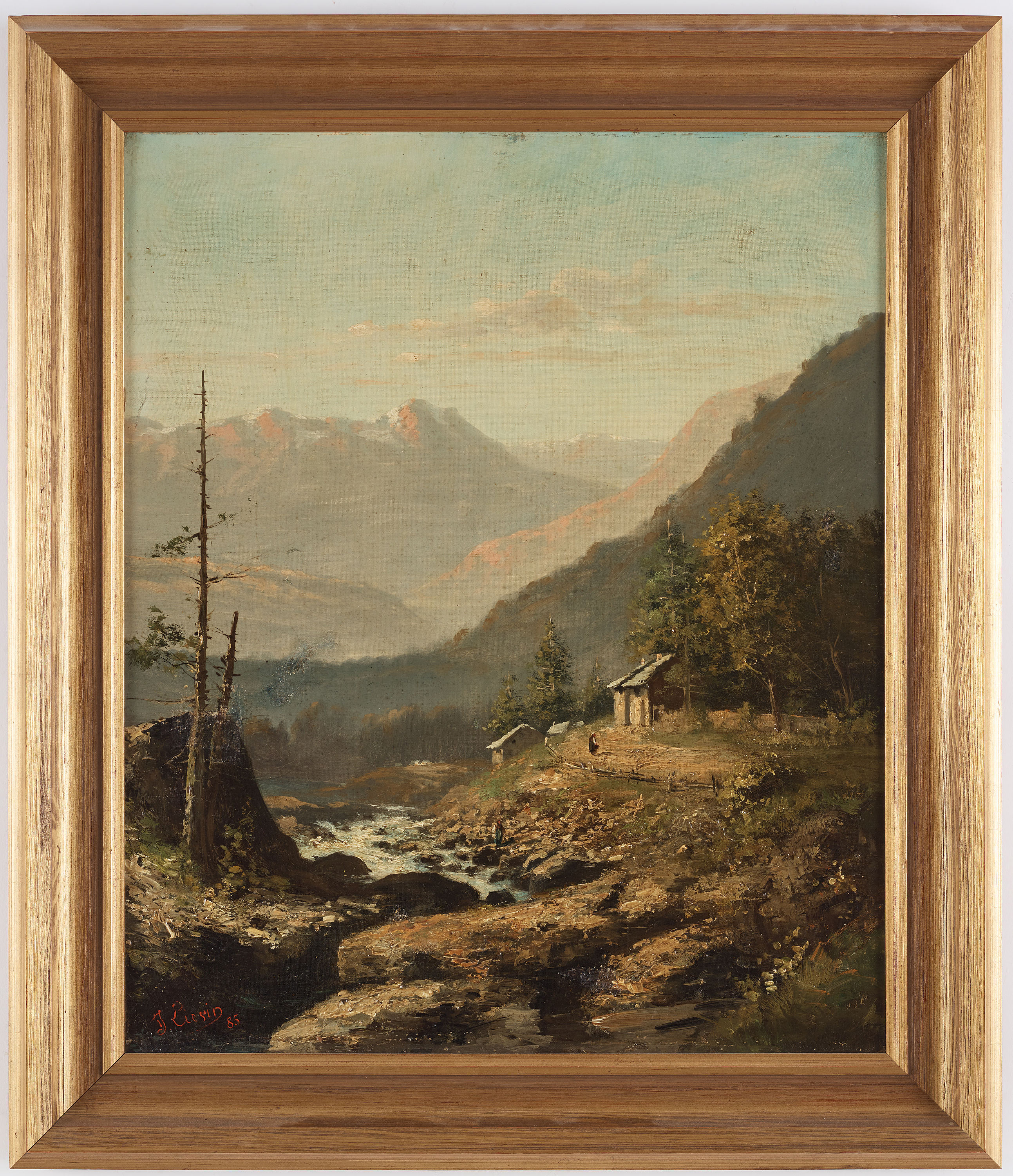 Unidentified artist, 19th century, signed and dated -85. - Bukowskis