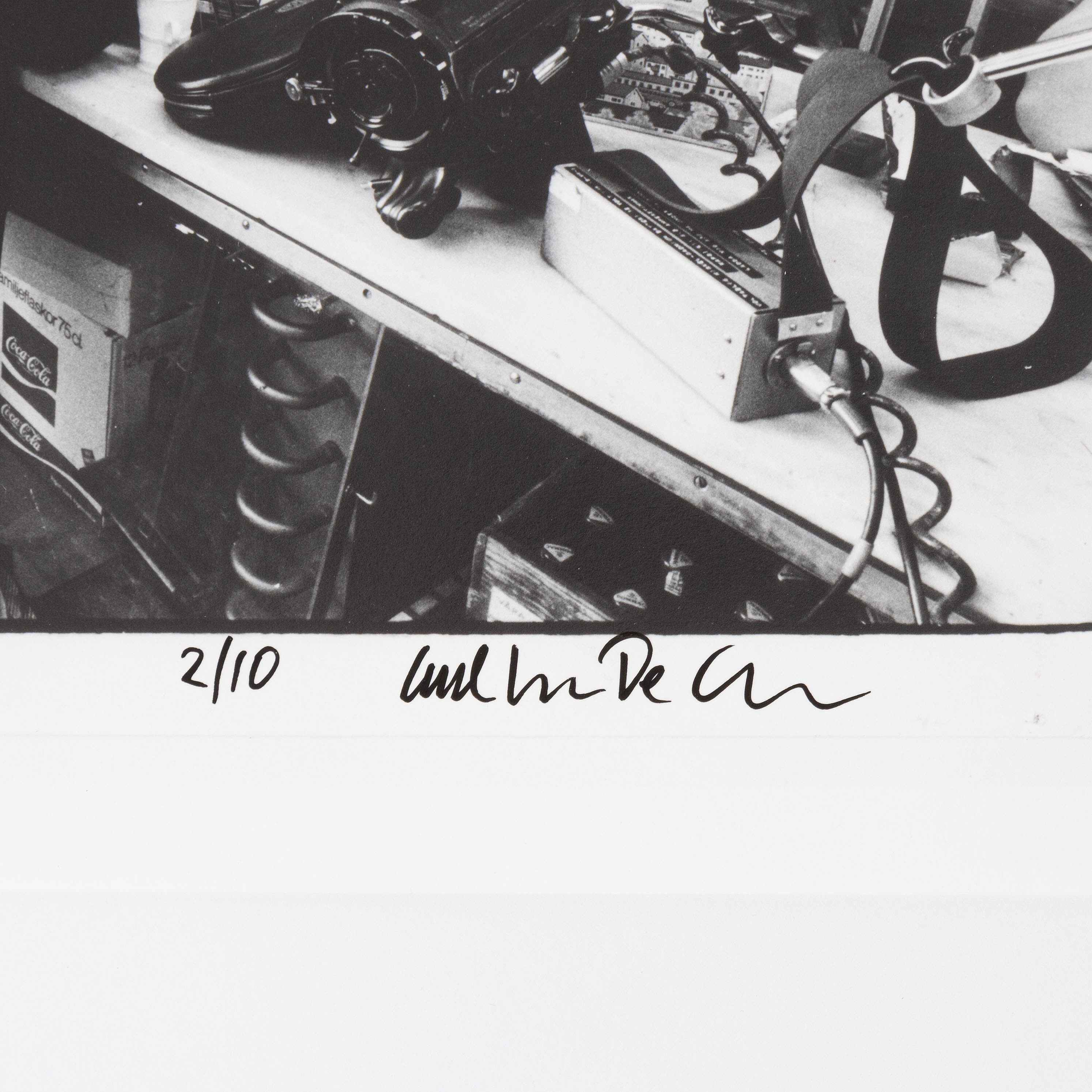 Carl Johan De Geer, fotografi, signerat 2/10. - Bukowskis