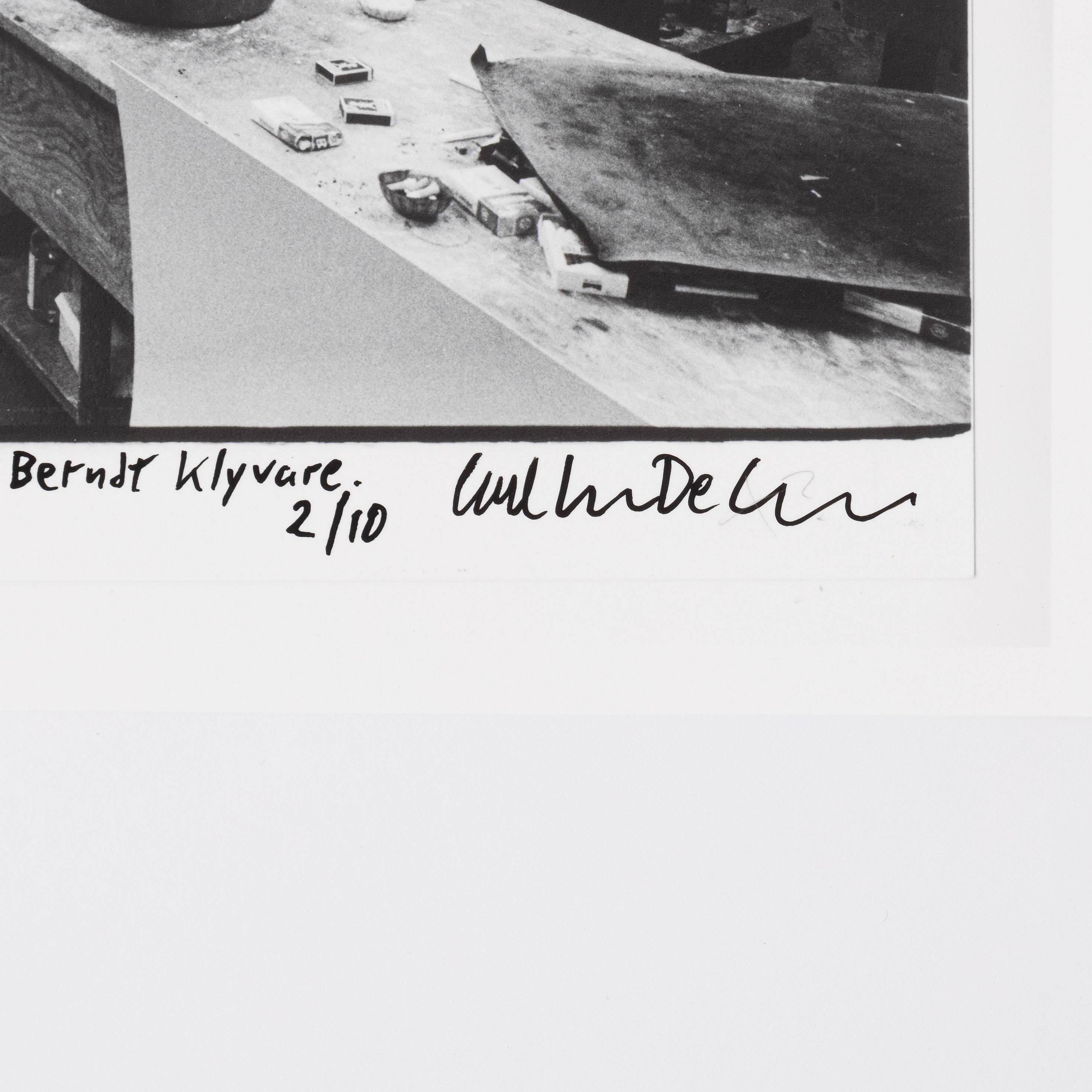 Carl Johan De Geer, photo, signed 2/10. - Bukowskis