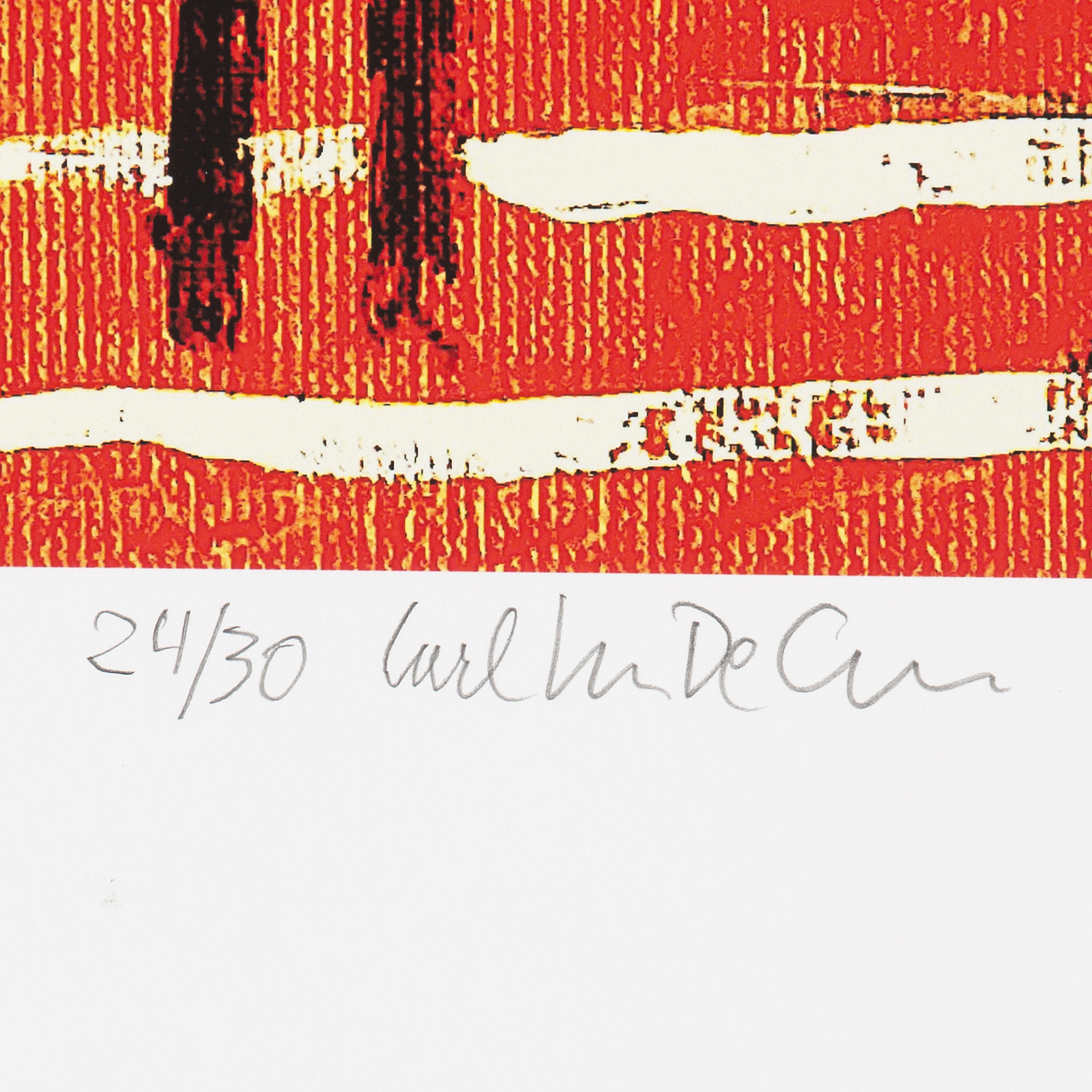 Carl Johan De Geer, lithograph in colours, signed 24/30. - Bukowskis