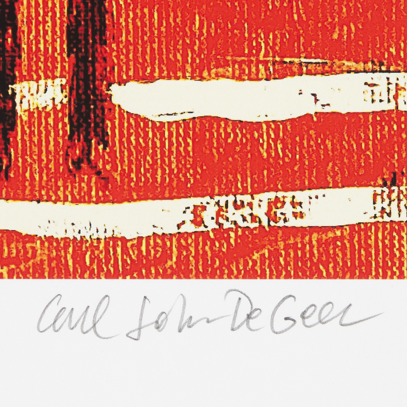 Carl Johan De Geer, lithograph in colours, signed 4/30. - Bukowskis