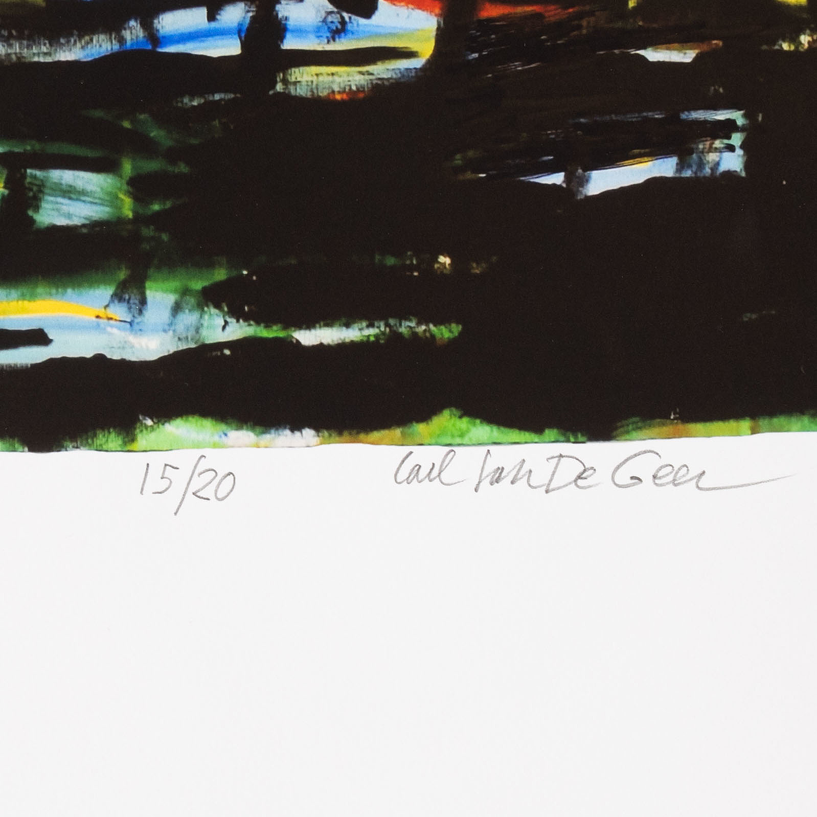 Carl Johan De Geer, lithograph in colours, signed 15/20. - Bukowskis