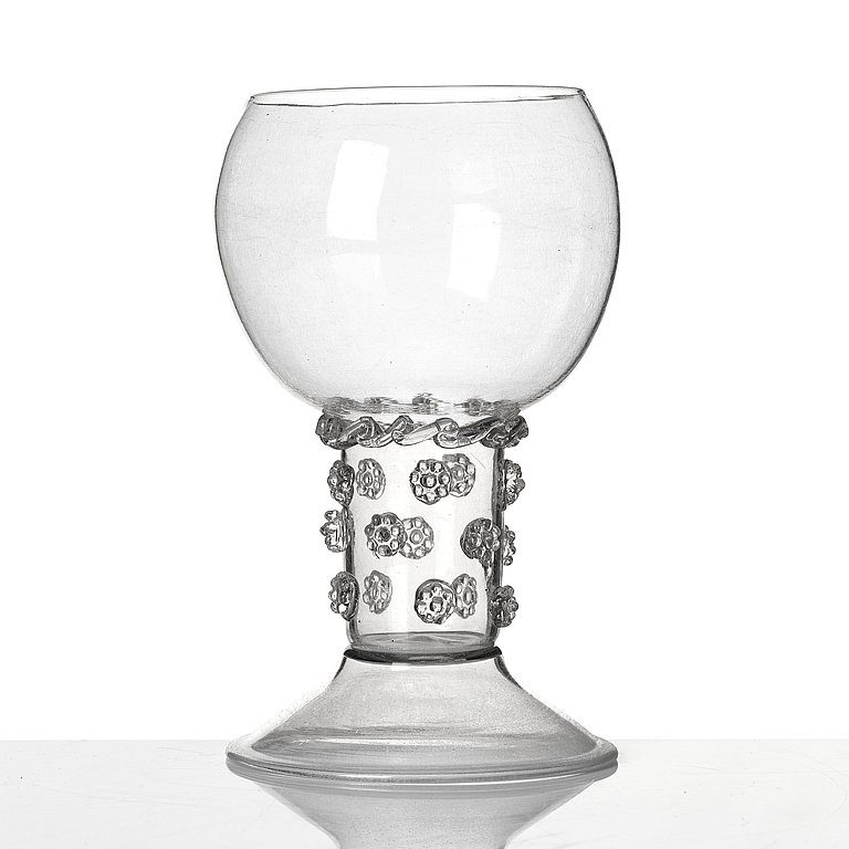 A large goblet, Skånska glasbruket, 18th Century.