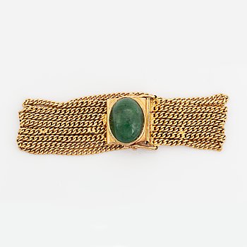 Souple Cabochons Bracelet in Green