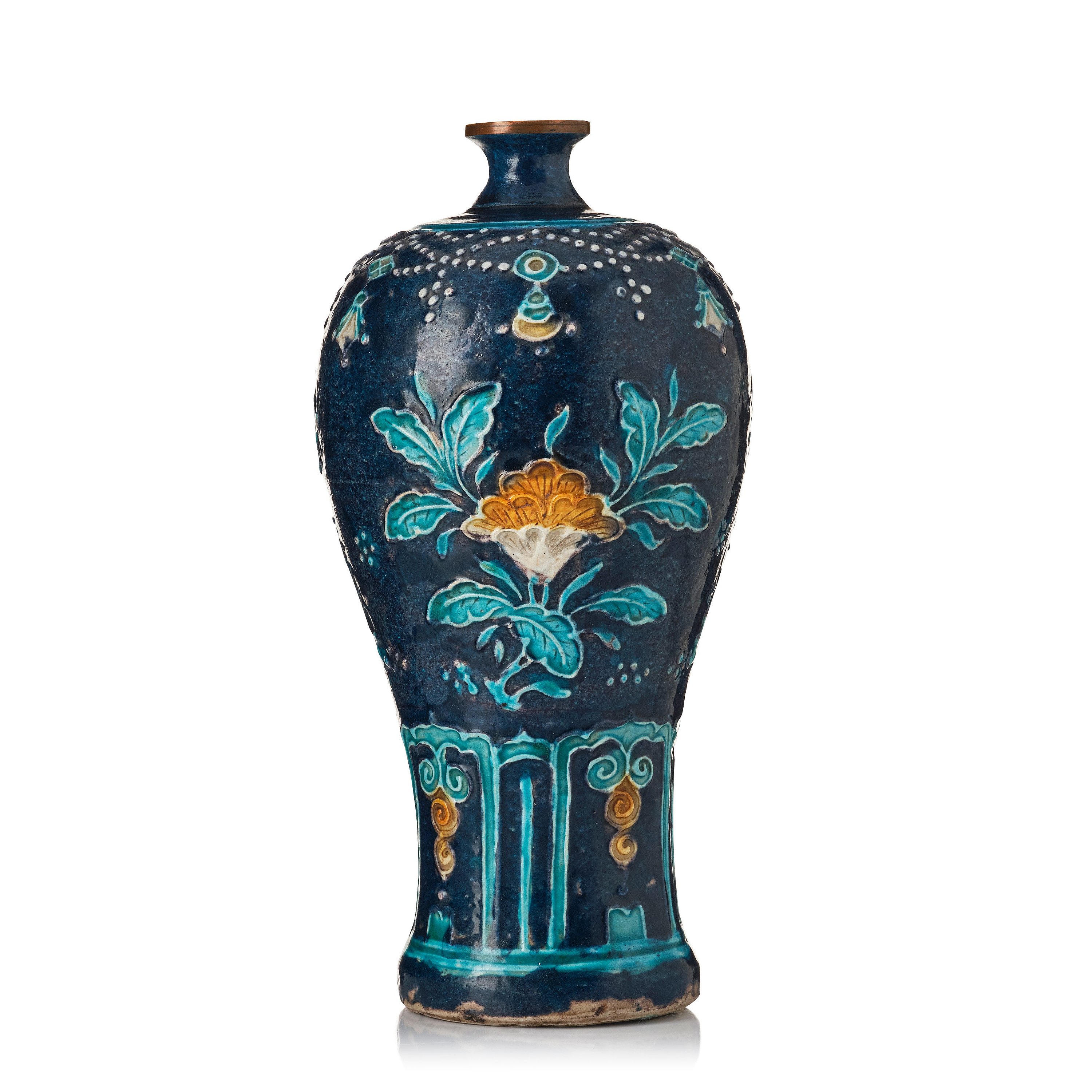 A fahua meiping vase, Ming dynasty (13681644). Bukowskis