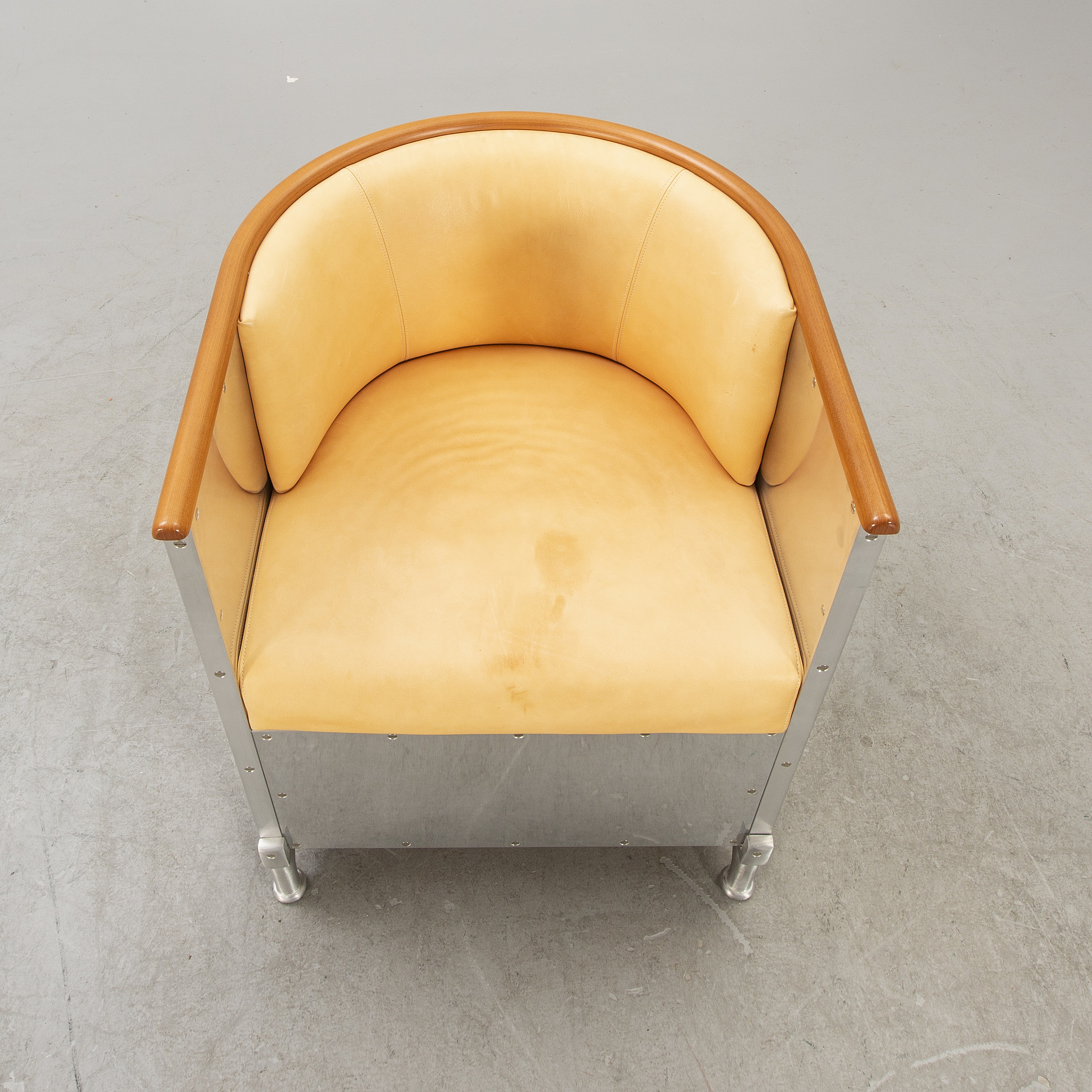 Mats Theselius, fåtölj, "Aluminium chair" Källemo sent 1900-tal ...