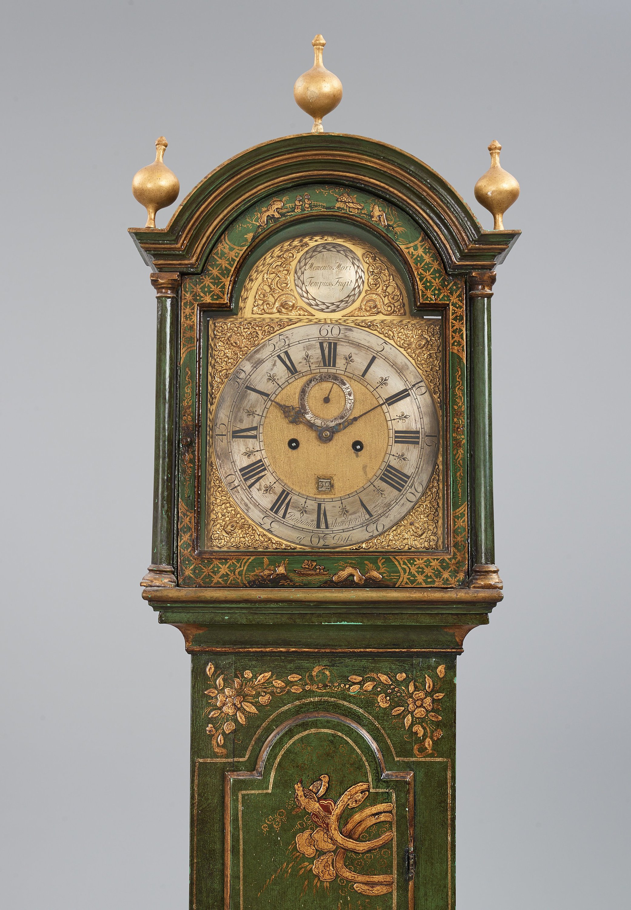 A longcase clock by B Shuckforth (1754 1760). Bukowskis