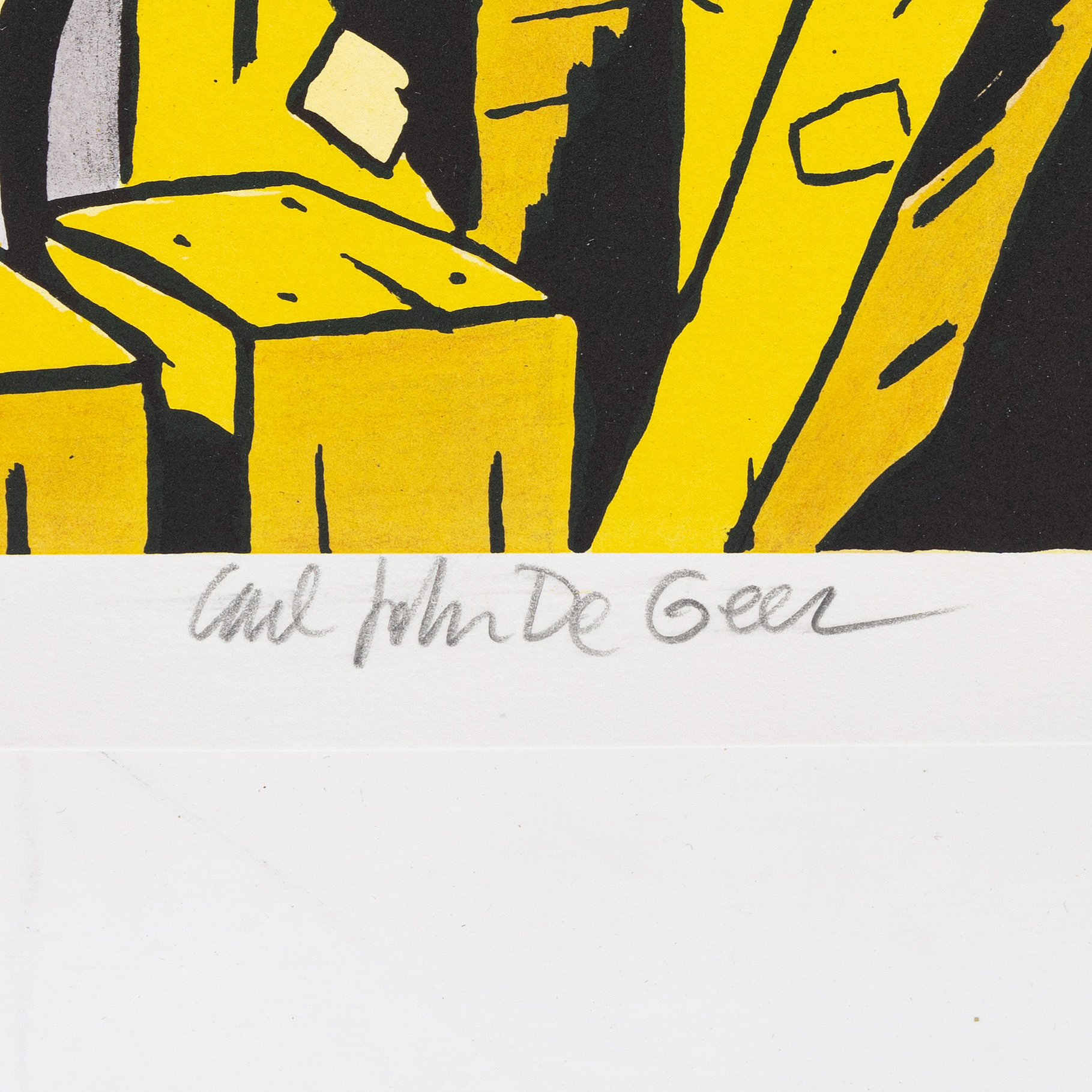 Carl Johan De Geer, lithograph in colours, signed EA IV/X. - Bukowskis