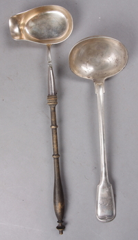 142221. SOPPSLEVAR, 2 st, silver. Carl Winnerstrand, Stockholm, 1894 resp Österrike-Ungern.