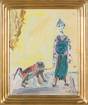 Taisto Ahtola, oil on board, signed and dated -86. - Bukowskis