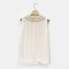 Chloé, an embroidered silk top, size 34.