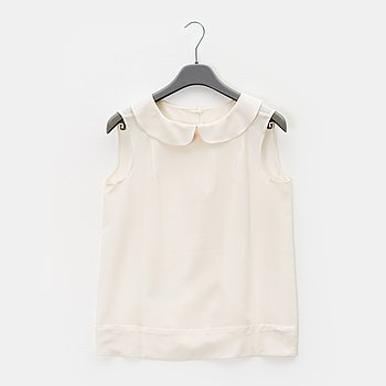 Marni, a white silk top, size 38.