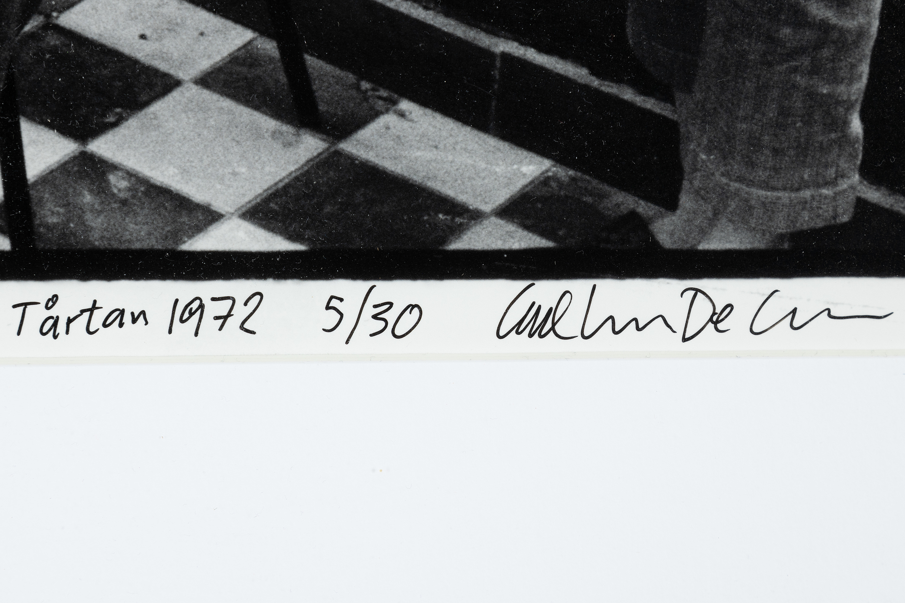 Carl Johan De Geer, fotografi, signerat 5/30. - Bukowskis