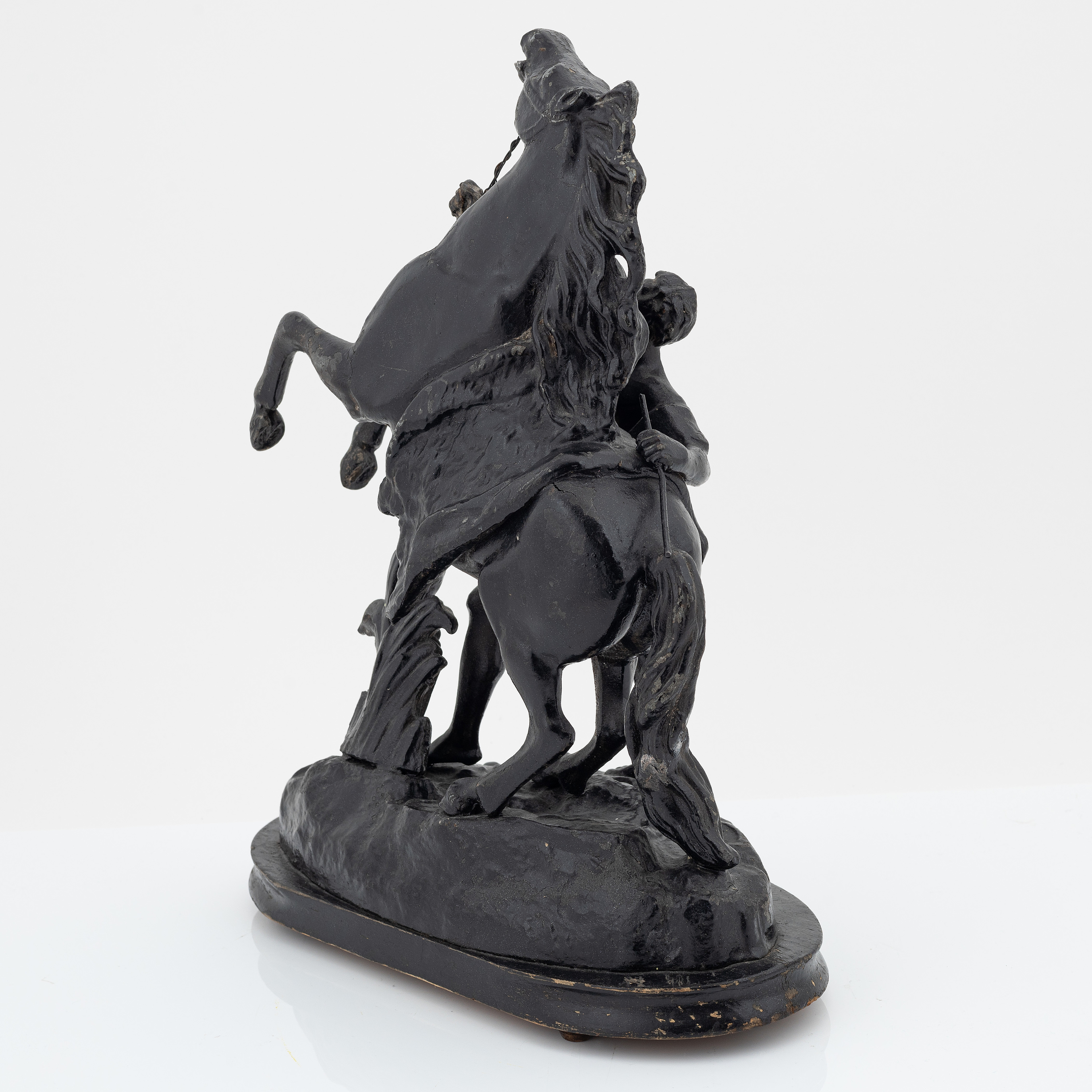 Guillaume coustou, efter. Skulptur, svartpatinerad metall. Bukowskis