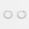 Brilliant cut diamond earrings.