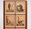 Josef Frank, 'Apskåpet' (The monkey cabinet), a rare cabinet covered with prints of different monkeys, Svenskt Tenn, Sweden ca 1941.