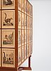 Josef Frank, 'Apskåpet' (The monkey cabinet), a rare cabinet covered with prints of different monkeys, Svenskt Tenn, Sweden ca 1941.