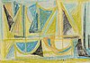 Bengt Lindström, pastell, signerad och daterad 1950.