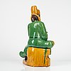 A Chinese roof tile figure, Ming style, presumably late 19th Century.