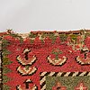 A Finnish folkart long pile ryijy.rug dated 1836. Circa 180 x 140 cm.