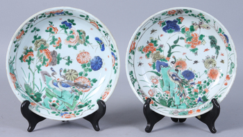 144601. SKÅLFAT, 2 st, porslin, Kina, Kangxi 1662 - 1722.