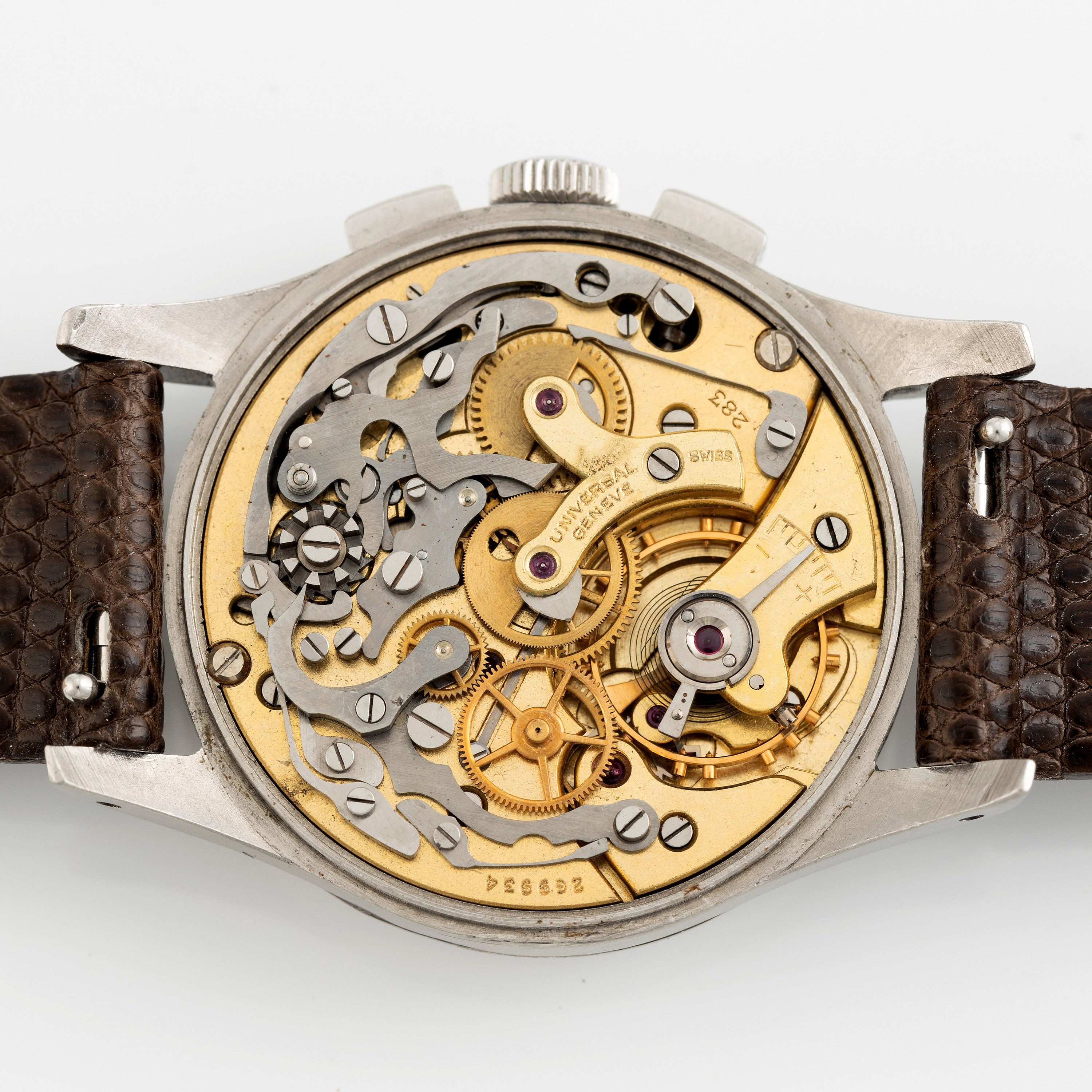 Chronographe Vintage Universal Genève - Modèles Compax/Uni-Compax, Aiguilles NOS, 100% Suisse