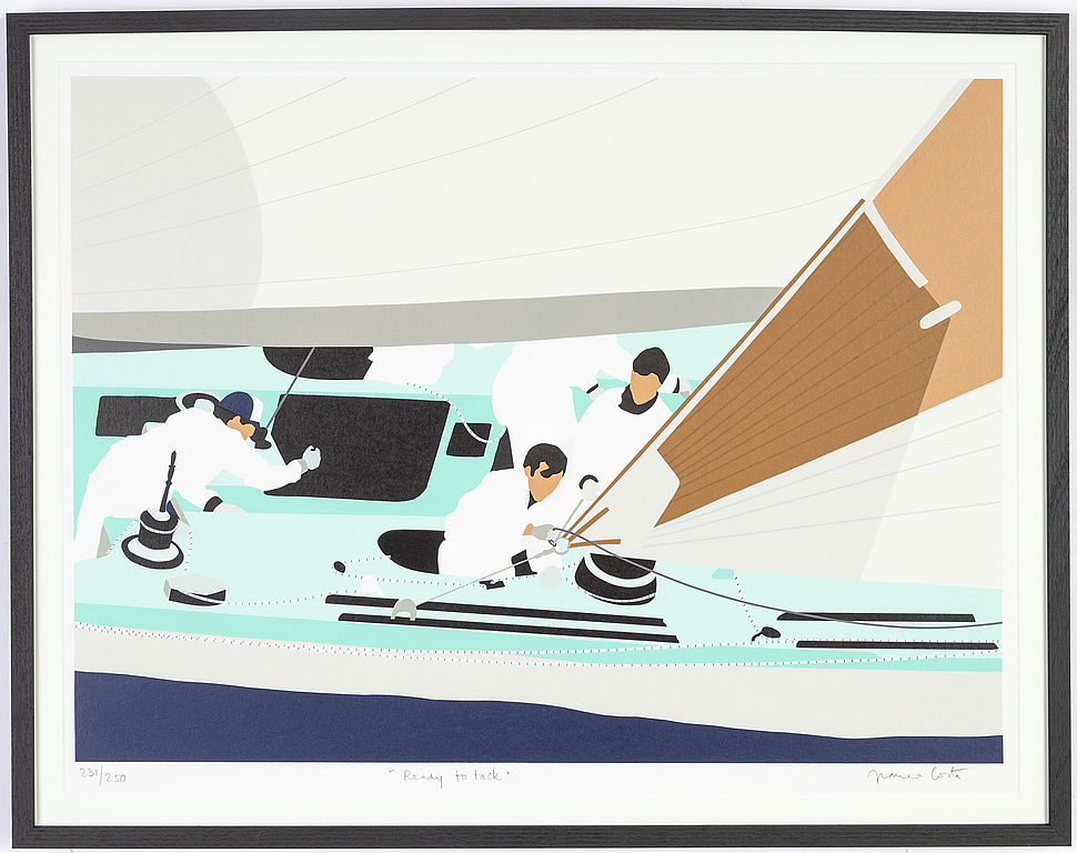 Franco Costa, silksceen in colours, signed 231/250.