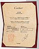 Cartier, A platinum ring with a diamond xa. 0.41 ct. Marked Cartier DZJ421. GIA certificate.