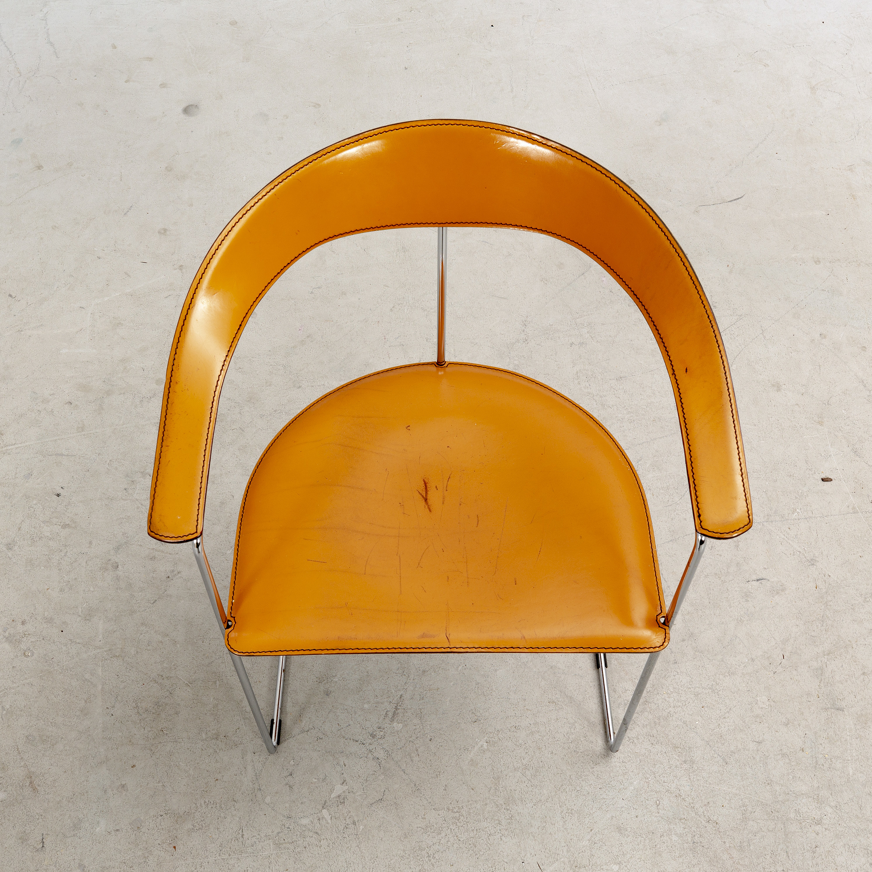 A set of six leather armchairs Arrben 1980/90s. - Bukowskis