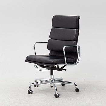 Charles and Ray Eames, skrivbordsstol, EA 217 soft pad, Vitra, formgiven 1958.