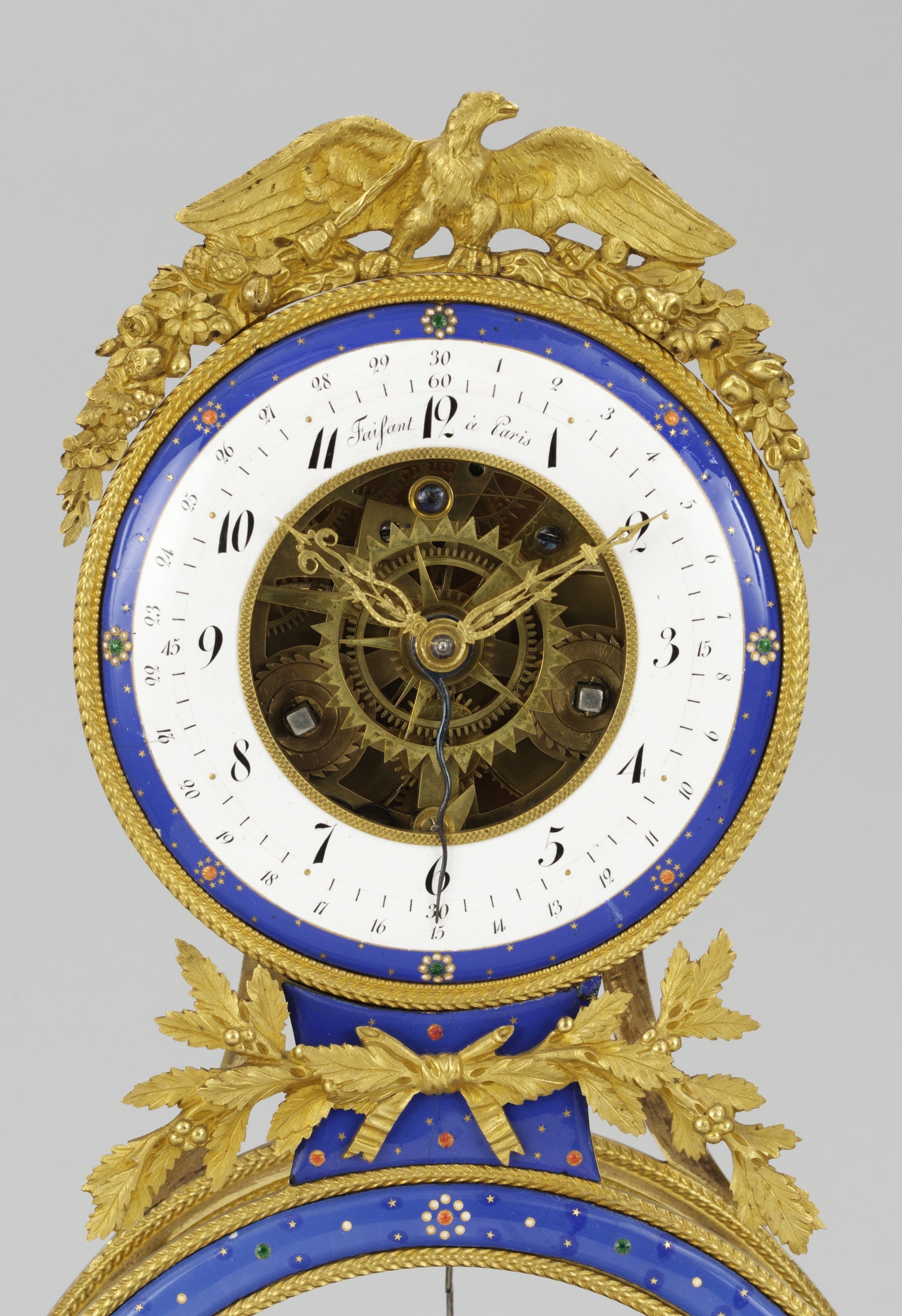 A French mantel clock by Faisant, circa 1800. Bukowskis