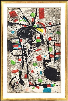 Joan Miró, carborundum  signerad och numrerad PA,