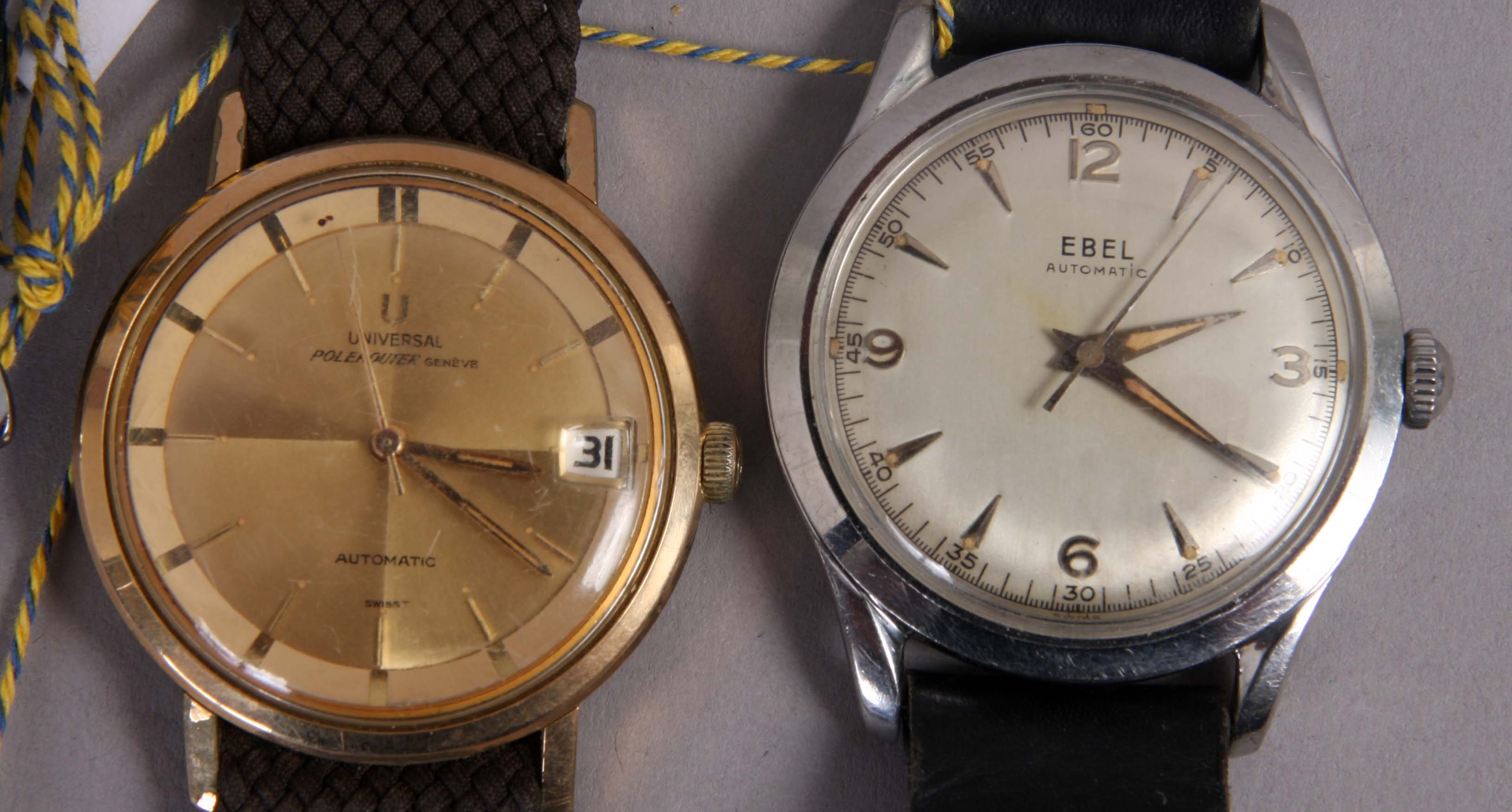 ARMBANDSUR, 2 st, samt RESEUR, Ebel med datum. - Bukowskis