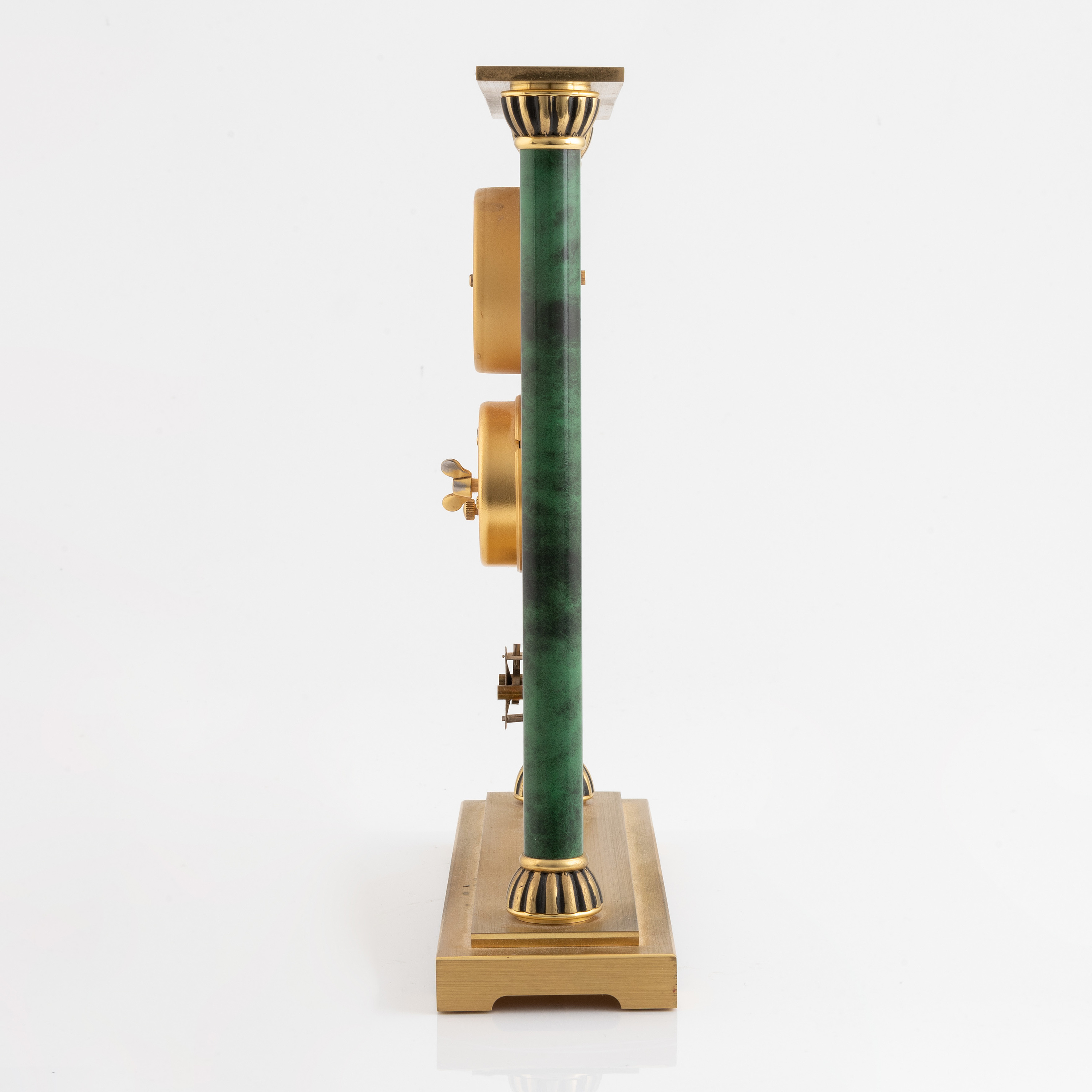 JaegerLeCoultre, table clock, "Thermometer/Barometer", 21 x 6 x 23 cm