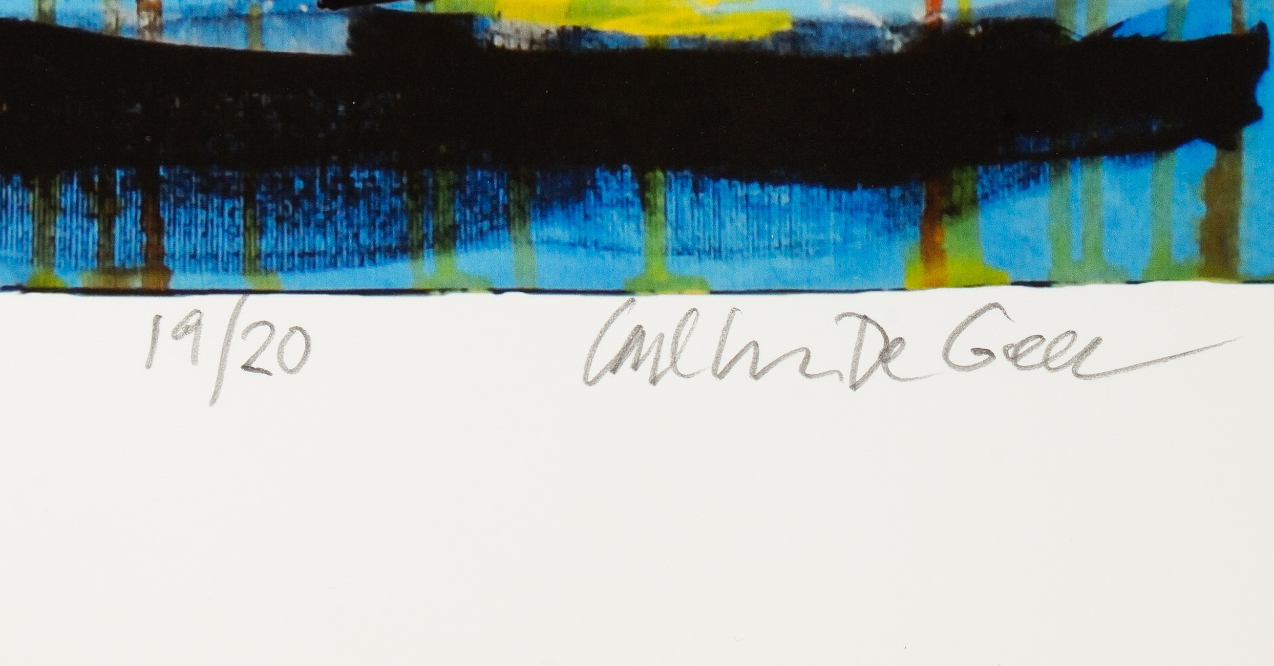 Carl Johan De Geer, färglitografi, signerad 19/20. - Bukowskis