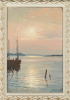 Wille Salonen, oil on board, signed and dated -56. - Bukowskis