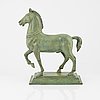 A patinated bronze sculpture after the Horses of Saint Mark.