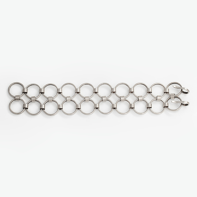 Kaija Aarikka, a silver bracelet, Finland, 1966.