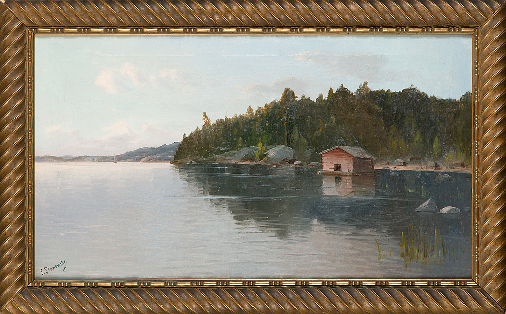 Eugen Stanowsky, olja på duk, signerad.
