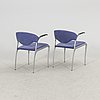 A pair of late 20th century Akaba chairs.