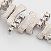 18K white gold and brilliant cut diamond bracelet.