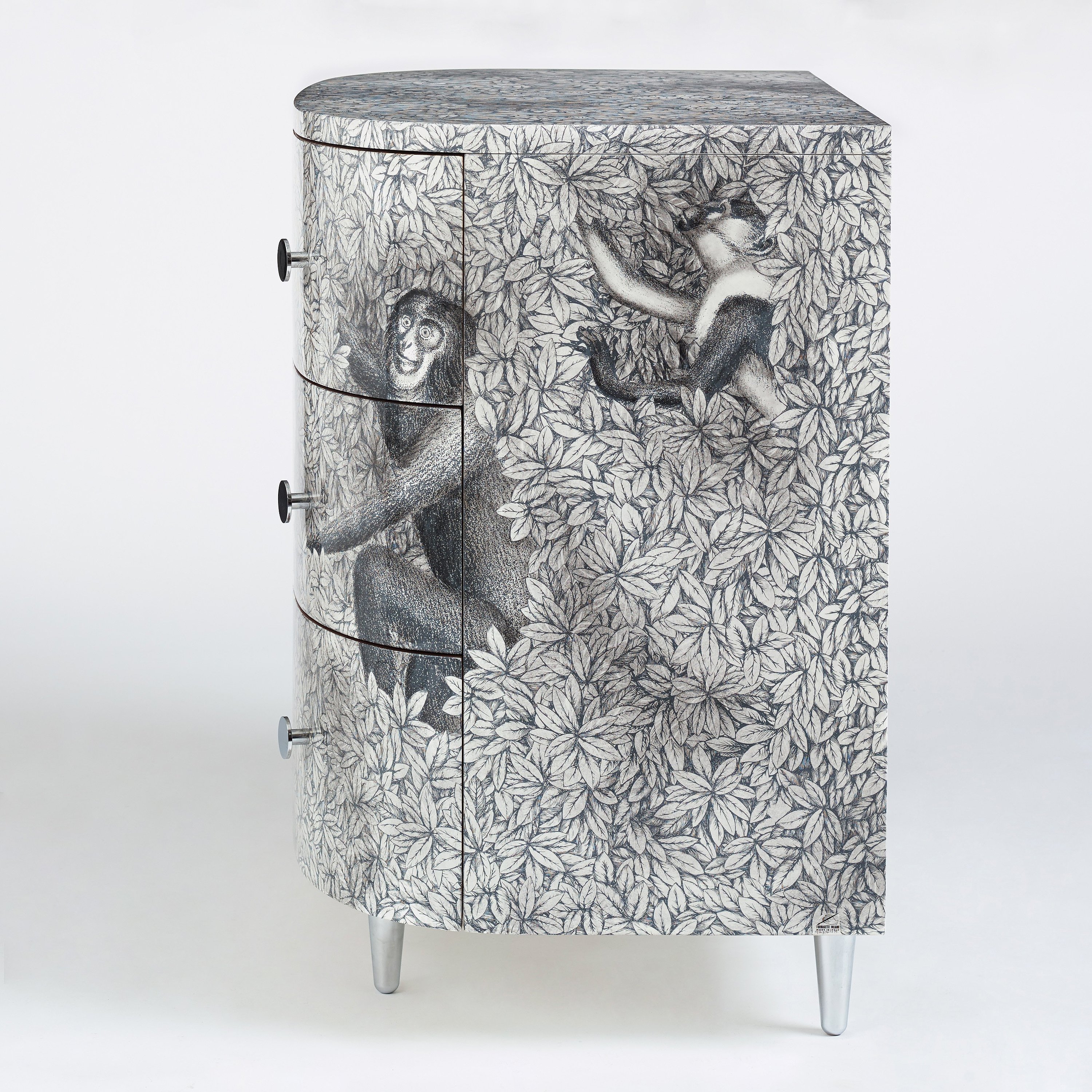 Piero Fornasetti, a "Scimmie & Co" chest of drawers, Fornasetti, Italy
